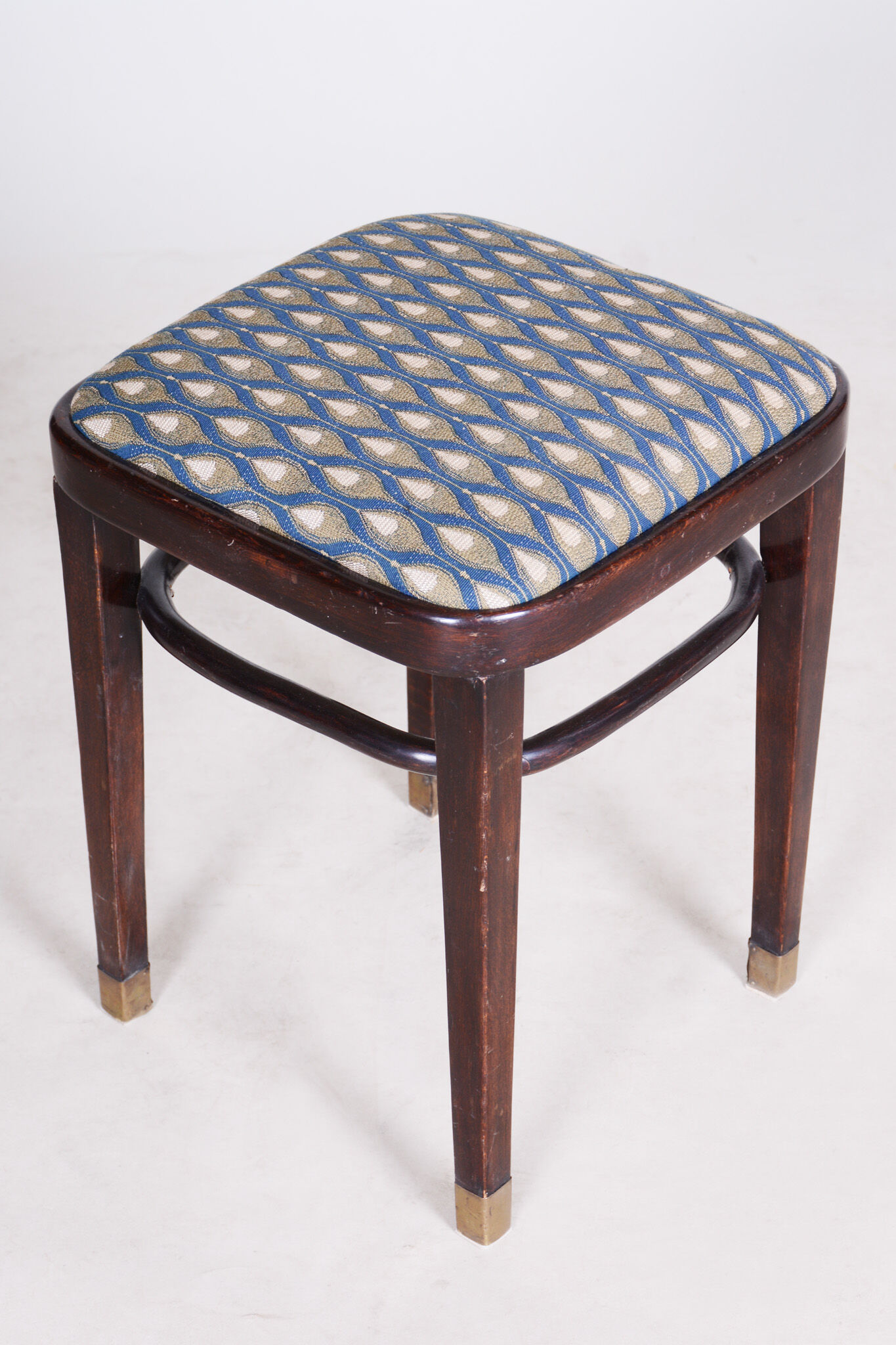 Tabouret Art Déco fabriqué dans les années 1930 en Autriche