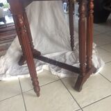 Oval folding table 2 extensions Mahogany