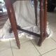 Oval folding table 2 extensions Mahogany