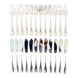 12 couverts à poisson décor coquille, Christofle Marot Berain