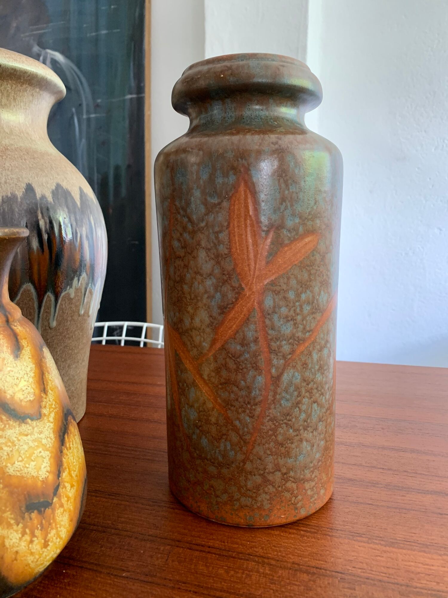 Trio de vases céramique vintage années 50-60
