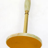 Standing ashtray, onyx & brass