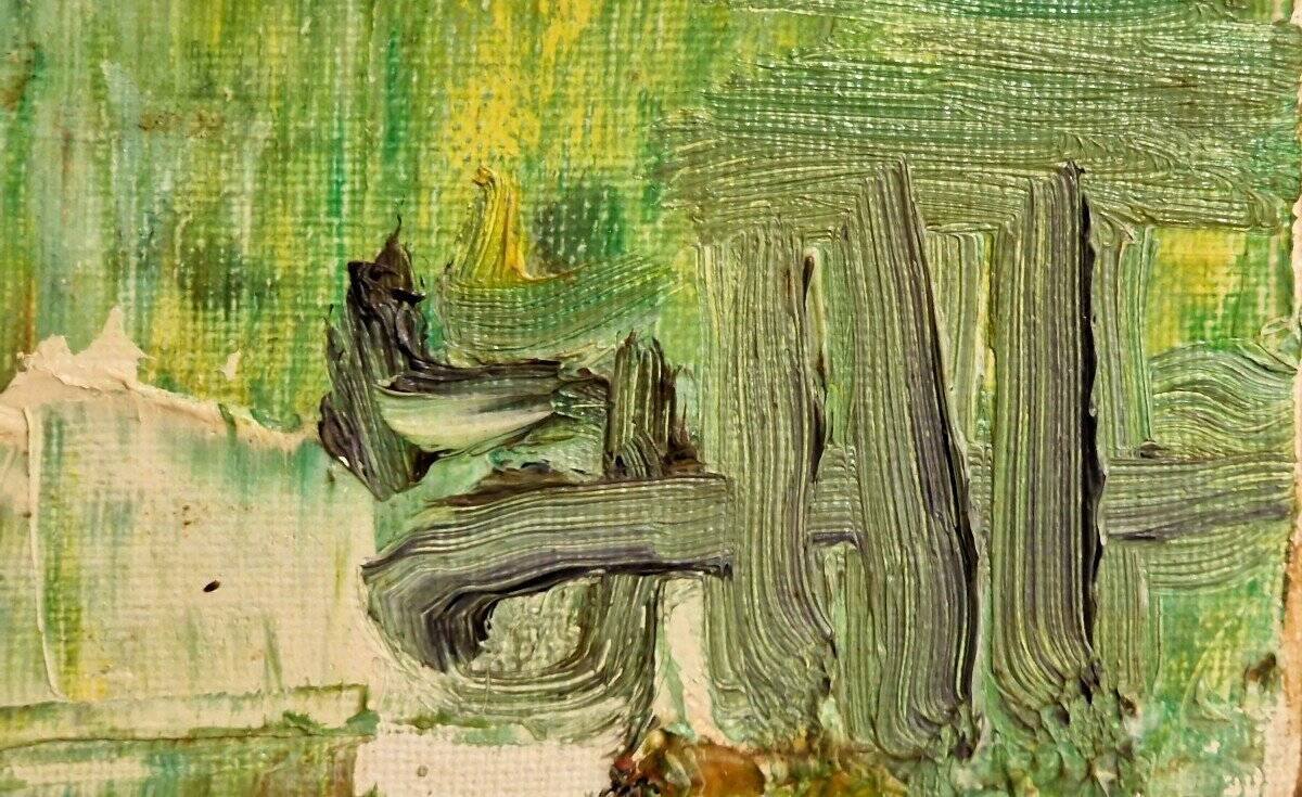 Vintage abstract painting