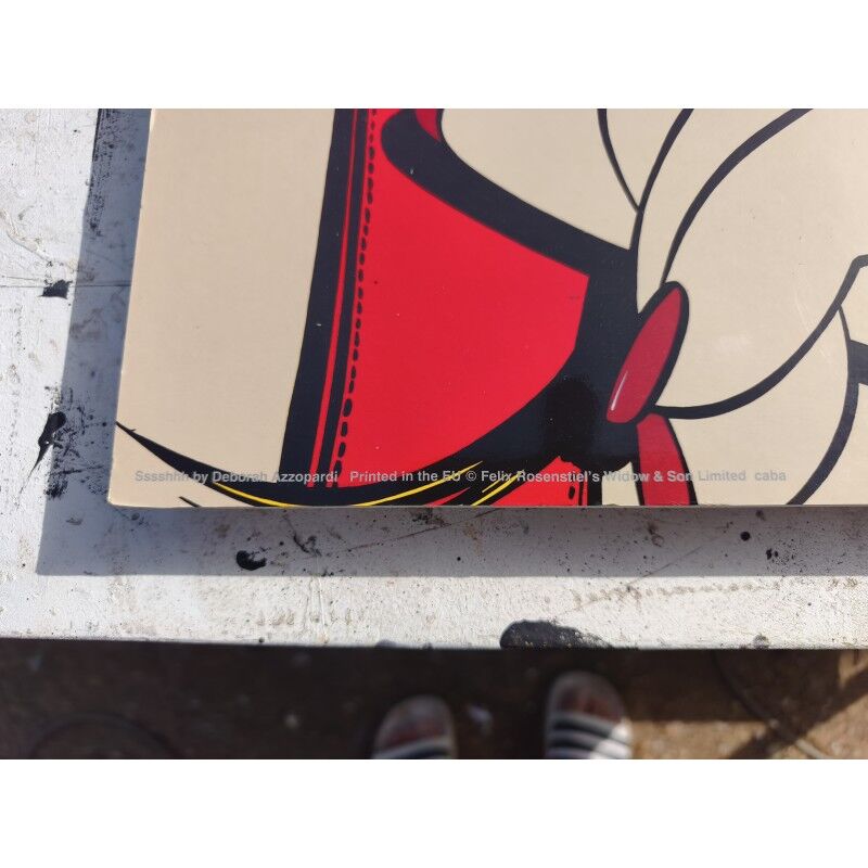 Impression pop art vintage Sssshhh par Deborah Azzopardi