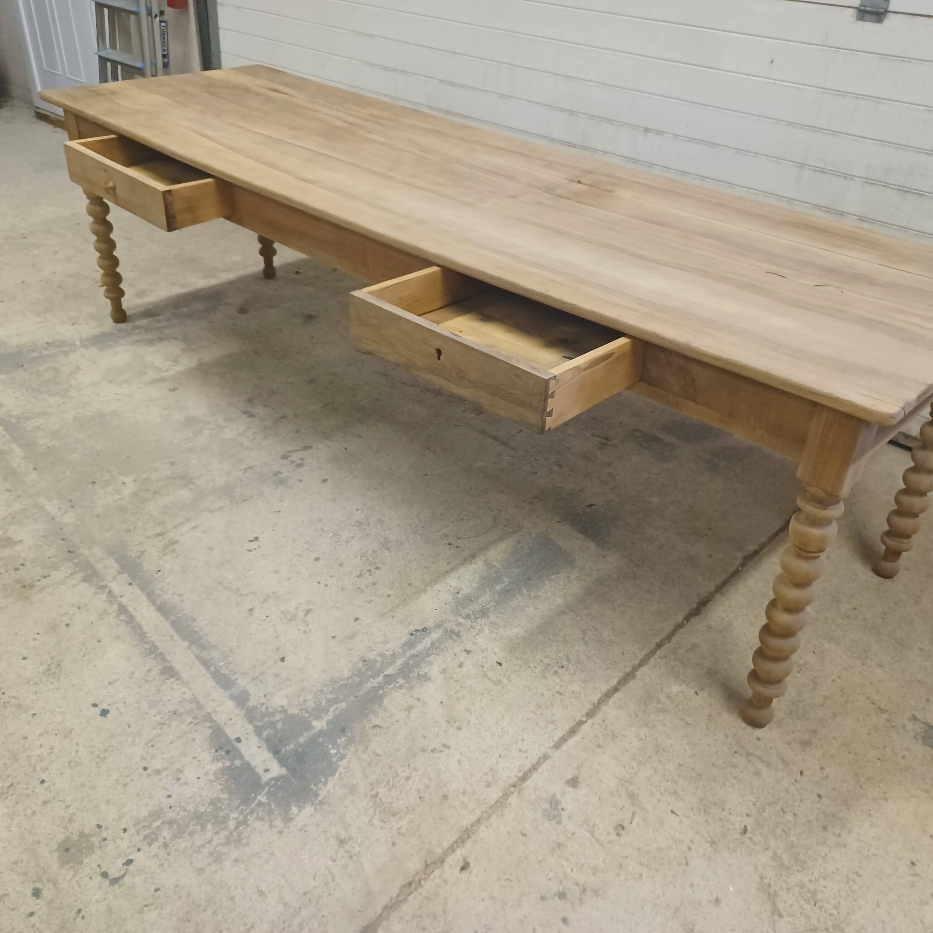 Large walnut table