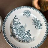 Assiettes en terre de fer Sarreguemines Margot