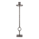 Modernist steel candle holder signed Robert J, 1970s