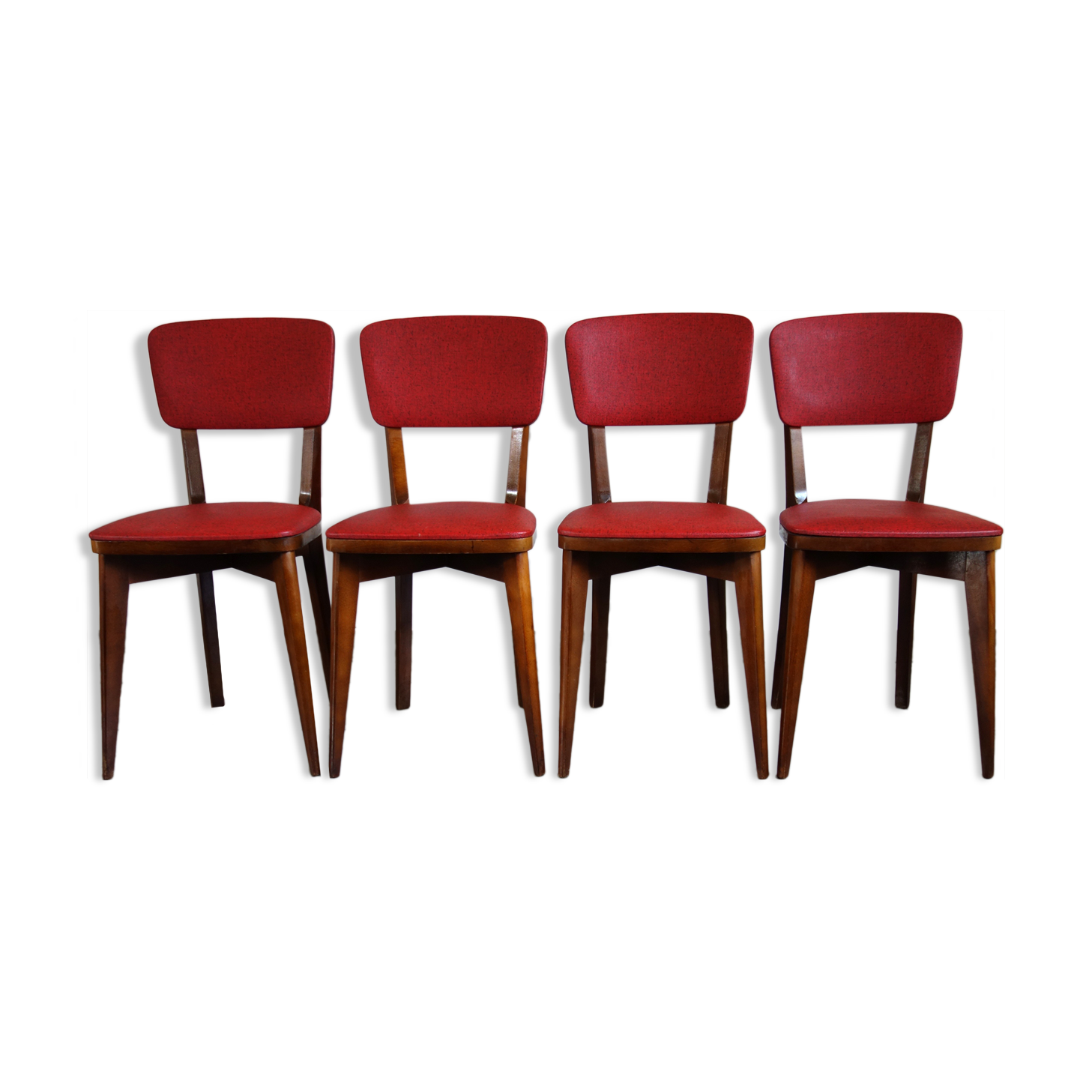 Suite de 4 chaises années 50