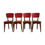 Suite of 4 chairs 50s