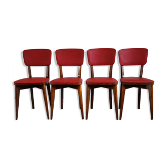 Suite of 4 chairs 50s