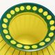 Art Deco Yellow and Green Glass Vase in the style of Josef Hoffmann, Austri
