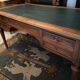 Late nineteenth century desk with retractable side shelves Louis XVI style