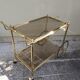 Rolling dessert brass removable tray 70s