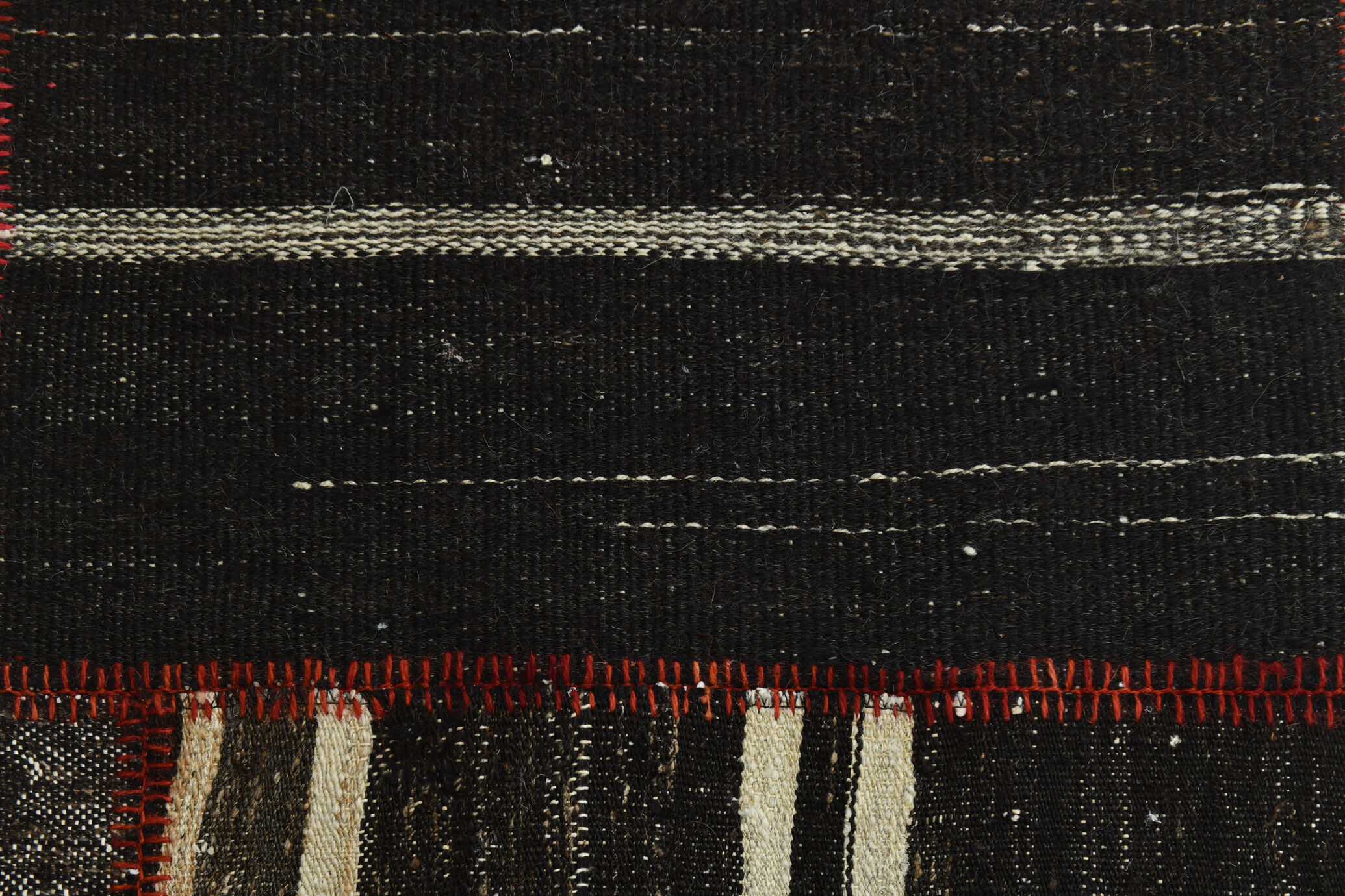 2x8 brown & beige vintage runner rug 66x248cm