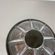 Unique brutalist boom copper and glass wall light by bega lights, germany, 1980s