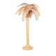Lampadaire « bananier » en rotin