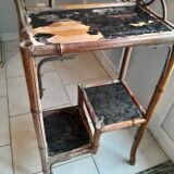 Shelf furniture in lacquered Japanese Chinese bamboo
