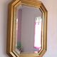 Miroir en bois doré octogonal
