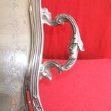 Louis XV-style silver metal platter