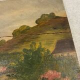Painting on wood to be restored