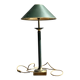 Vintage green and gold table lamp H60 D30