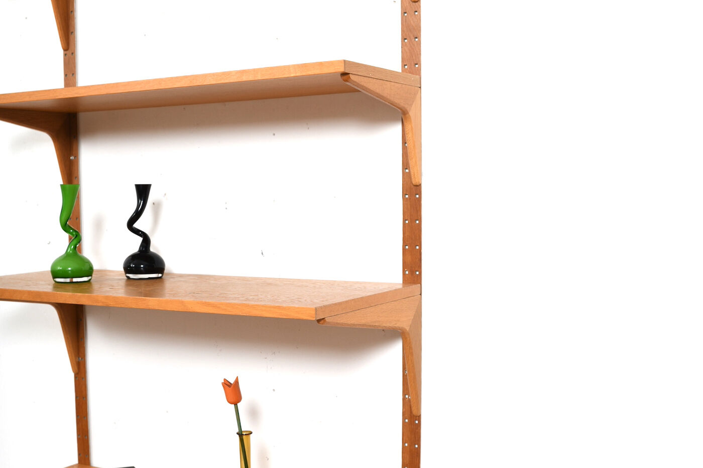 Danish Oak Shelf System by HG Furniture 1960s