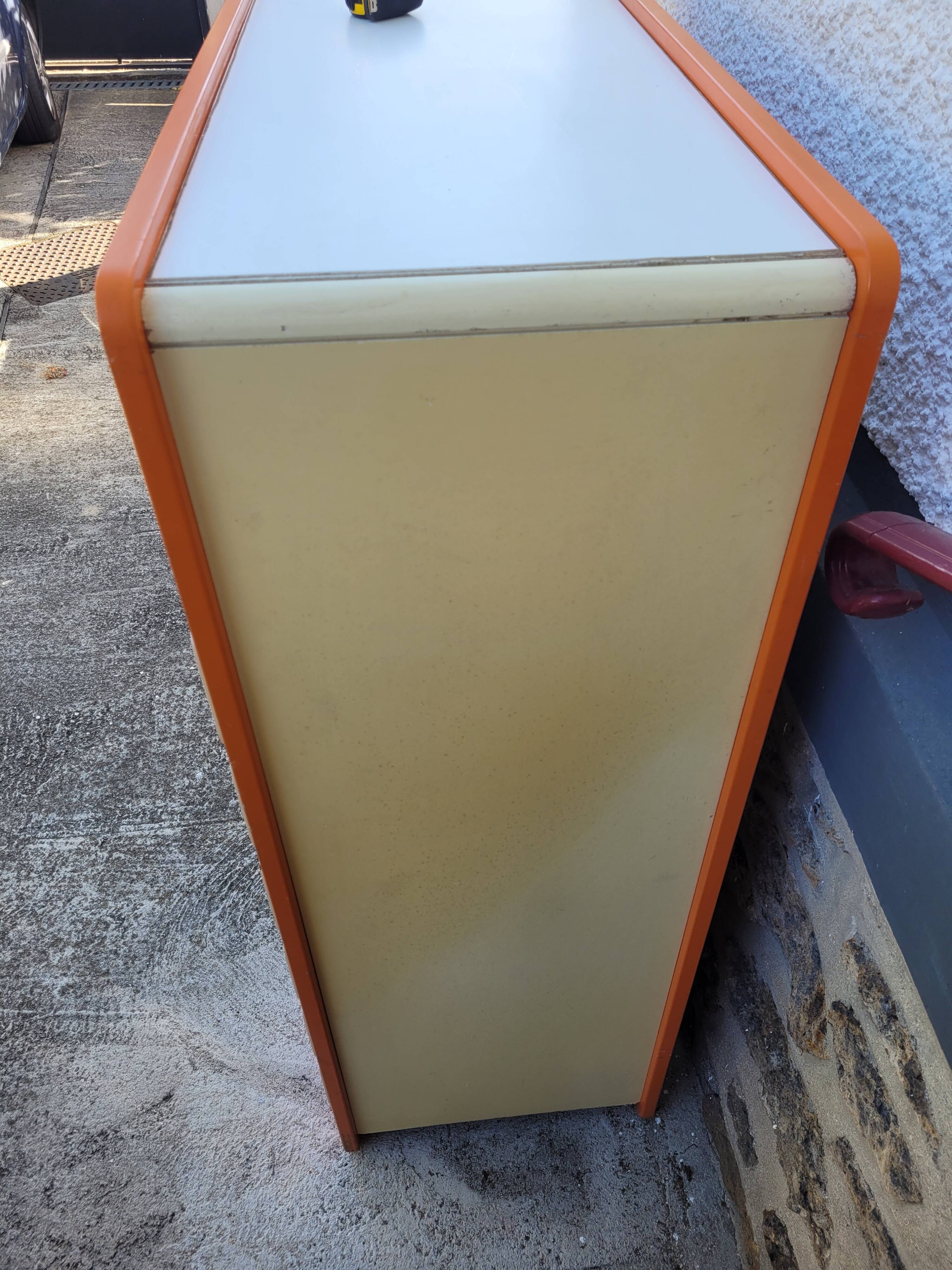 Vintage wardrobe and chest of drawers from the 1970s