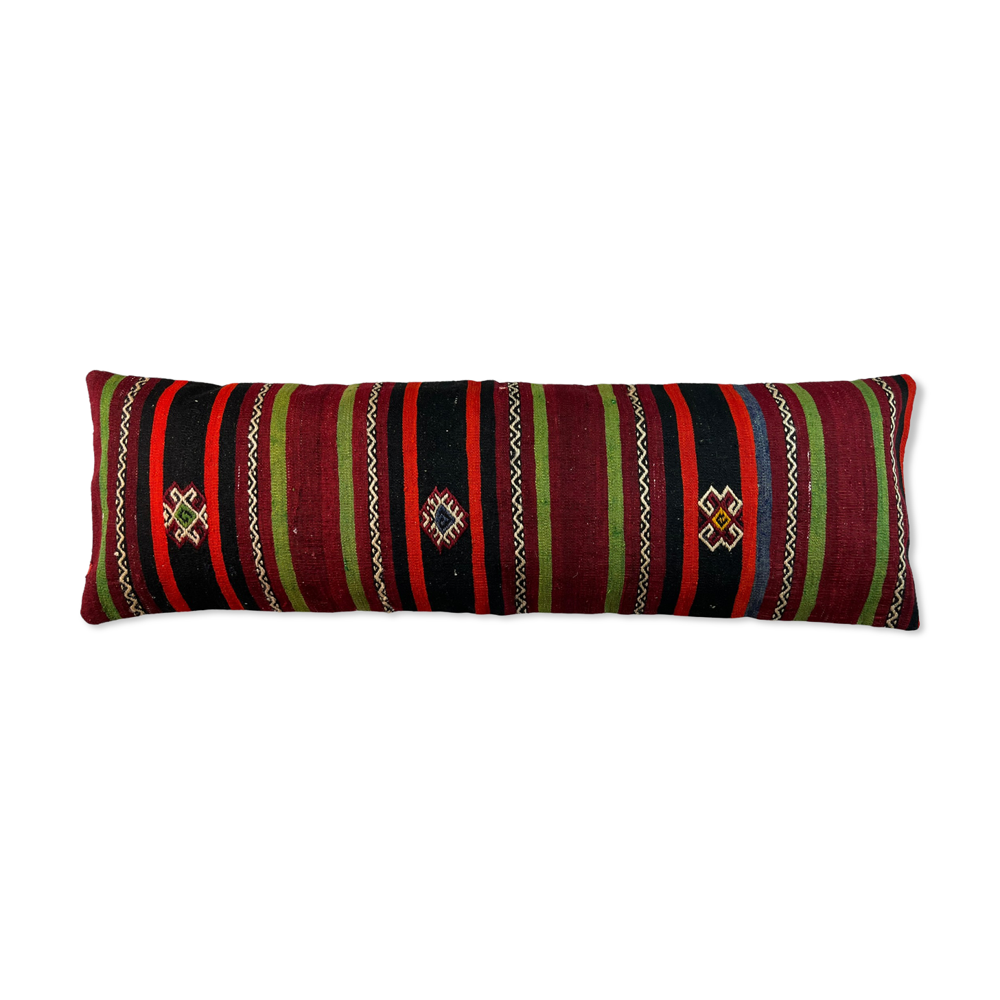 Vintage turkish kilim cushion cover , 120 x 40 cm