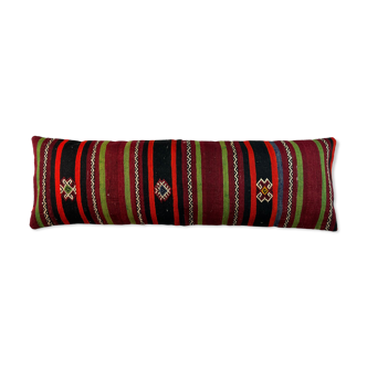 Vintage turkish kilim cushion cover , 120 x 40 cm