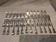 12 fish cutlery sets 24p silver plated metal goldsmith Francia uni-flat