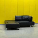 Black Leather De Sede DS-165 Sofa