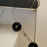 Vintage coat rack, 50s, 60's, perforated tole