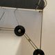 Vintage coat rack, 50s, 60's, perforated tole