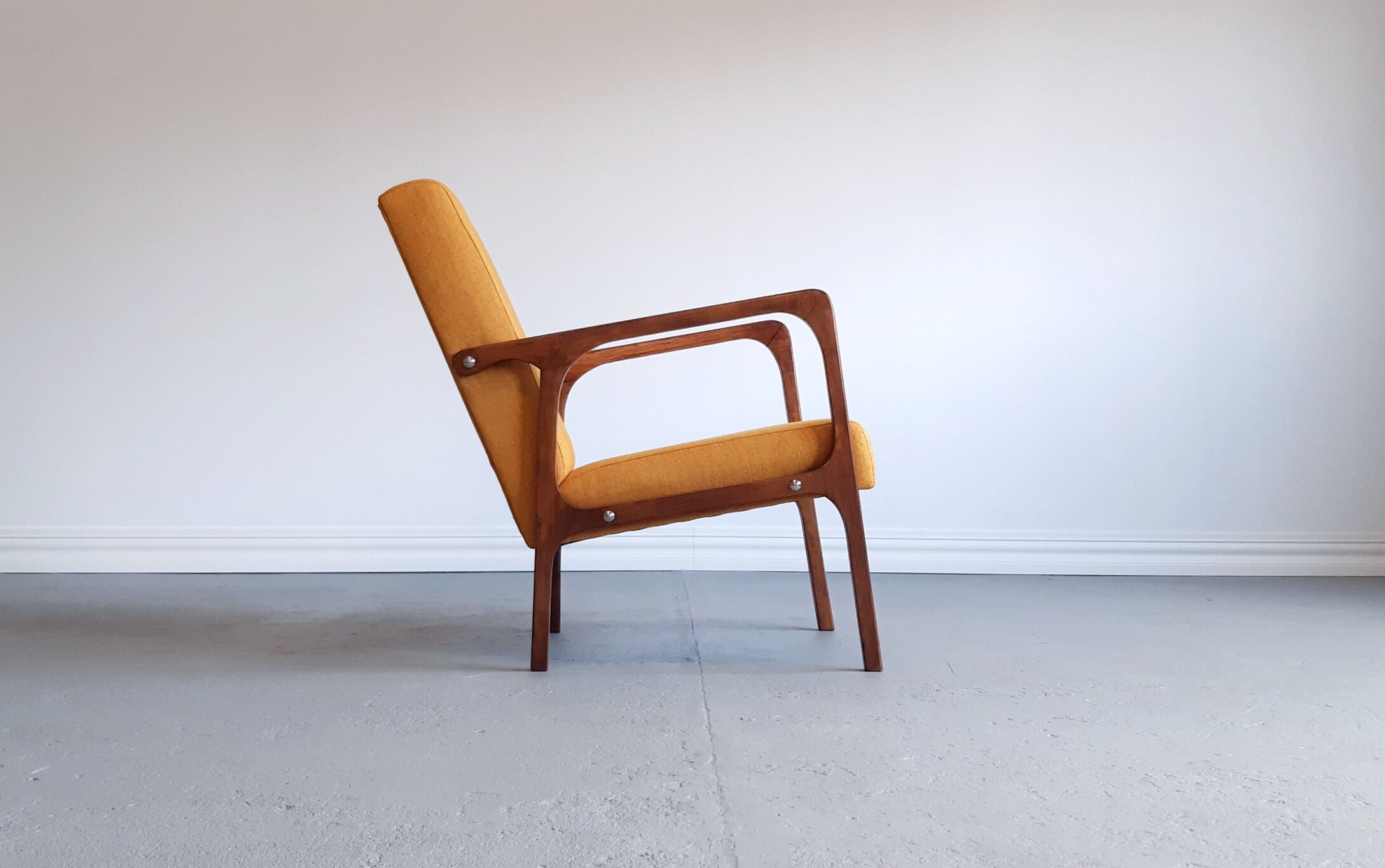 1960s armchair in tweed