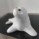 Ceramic glazed "blanchon" seal statuette from Alcobaça – Portugal