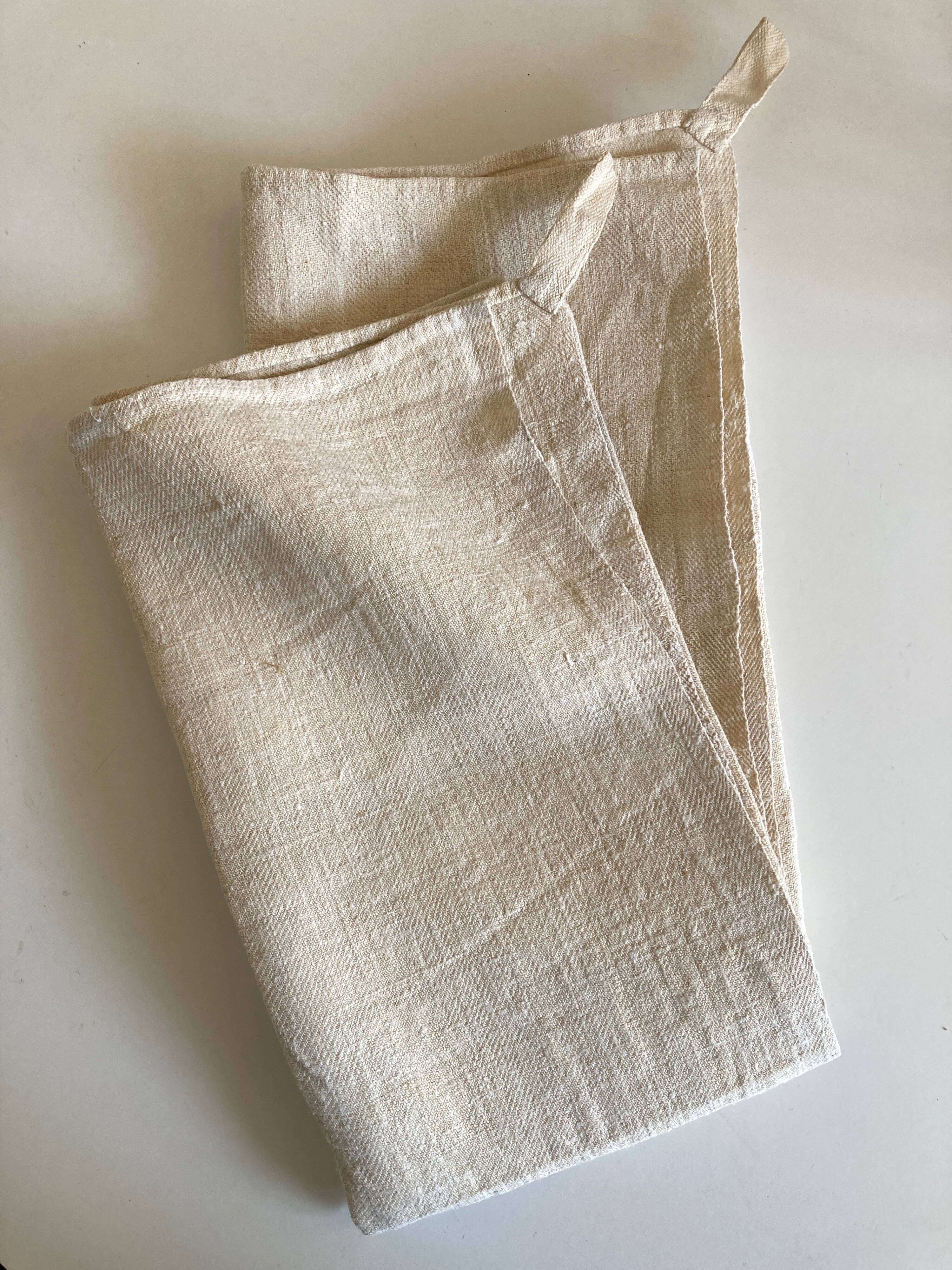 Pair of farm towels 19th reserve in raw hemp canvas