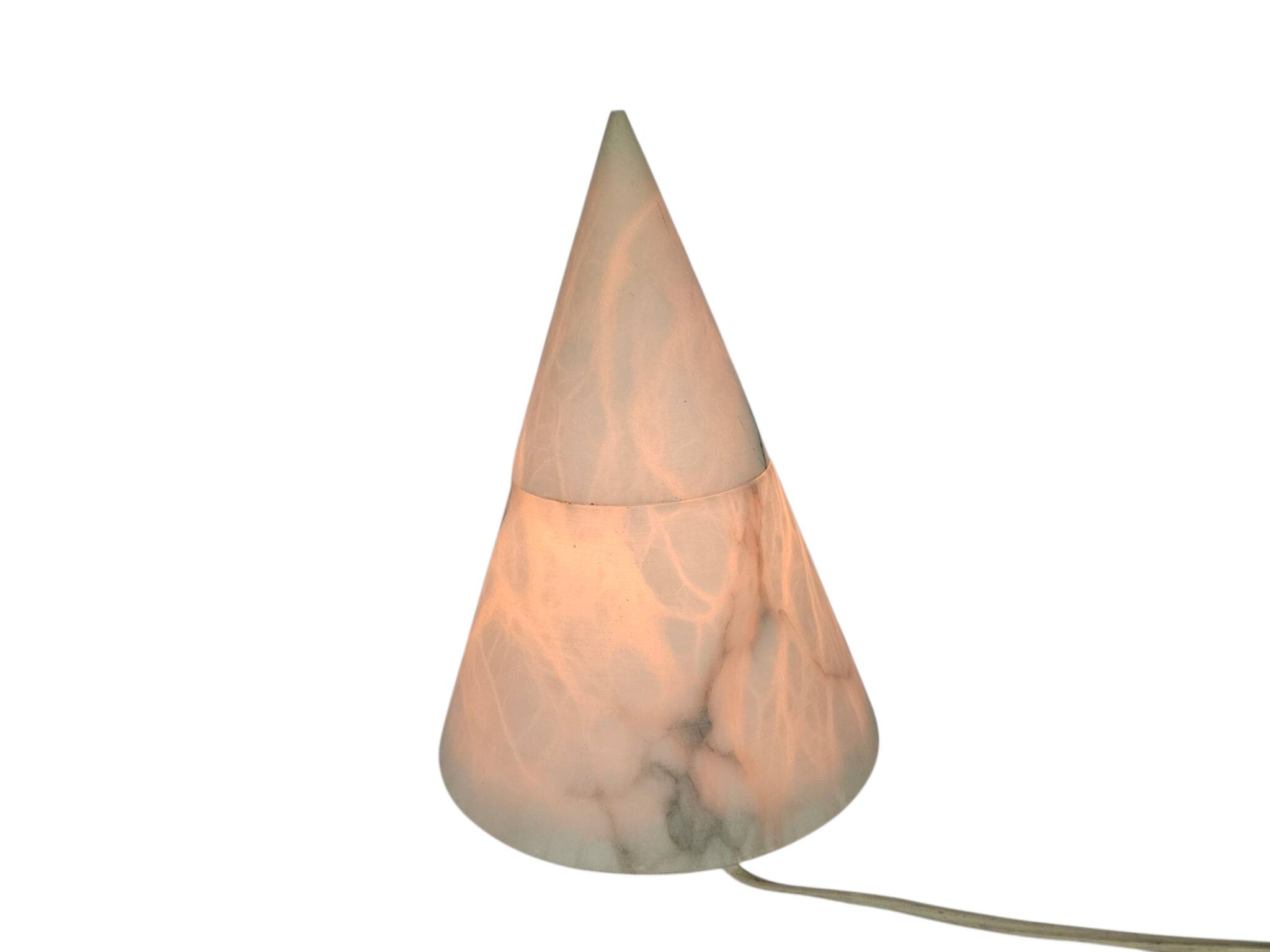 Pegasan S.L. - alabaster - Spain - cone - table lamp - 80's