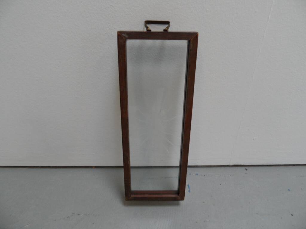 Vintage tray with glass