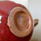 Vase "figue" en céramique rouge