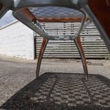 Italian Glass-Wood and Metal Dining Table - Italian Design Dinner Table - 8