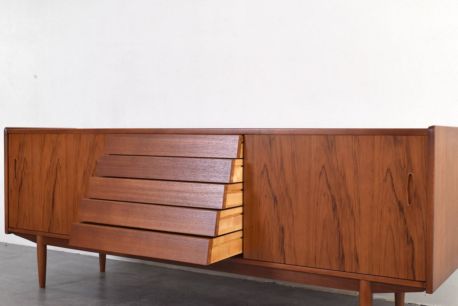 Mid-Century Teak Trio Sideboard by Nils Jonsson for Hugo Troeds, 1960s.