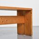 Solid pine bench, Les Arcs, circa 1973