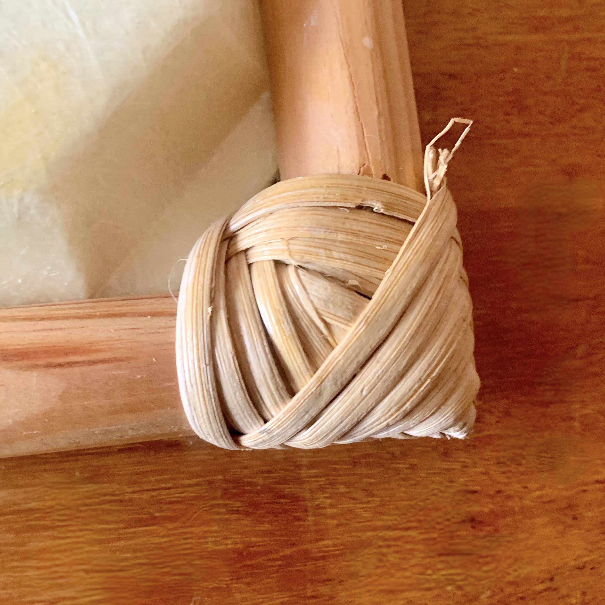 Vintage fiberglass and rattan tray - Sylvie Hétreau - Camaïeu - Alpac