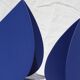 PIO table lamp (L) Mediterranean blue