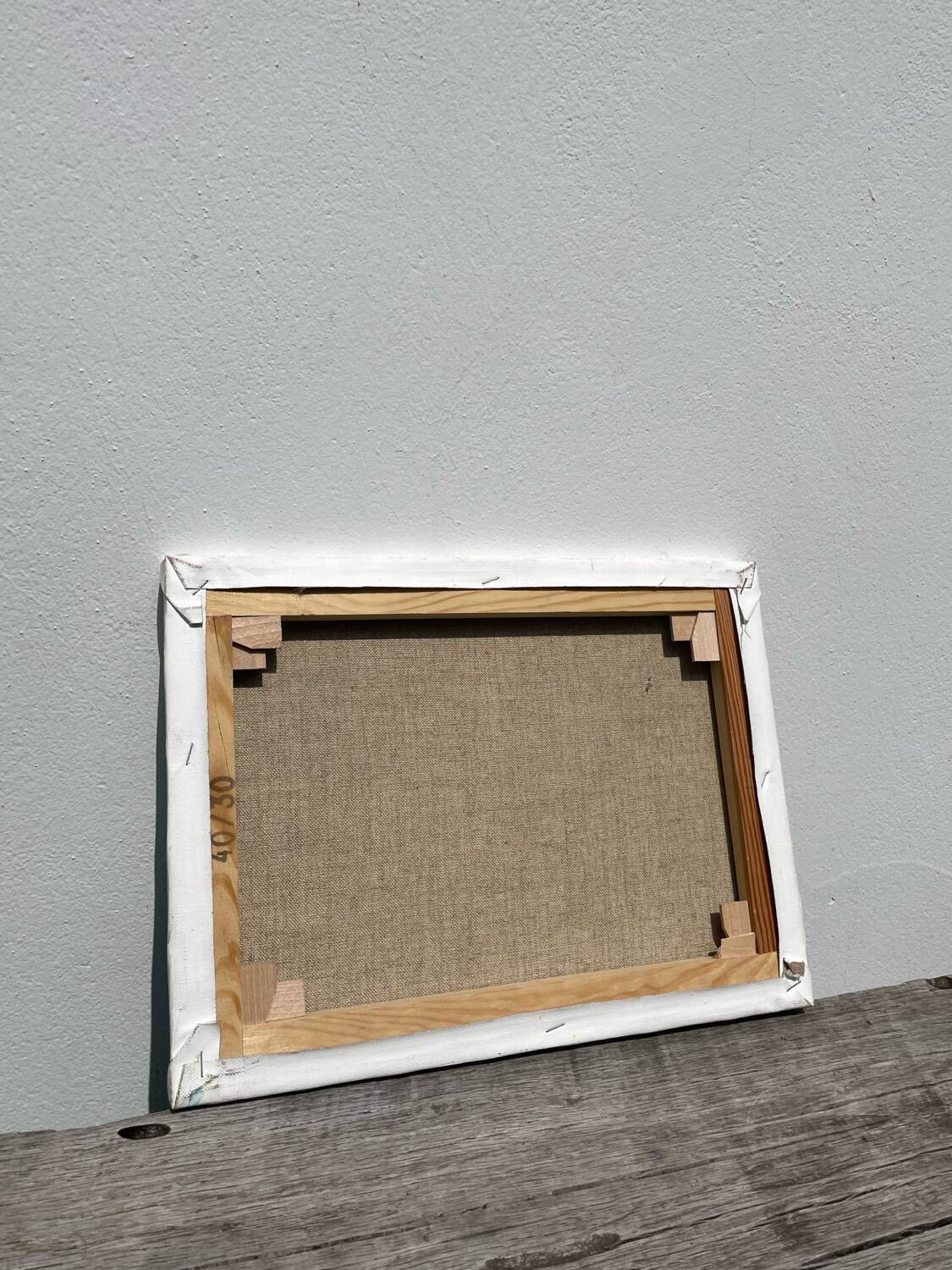 Still life painting on canvas