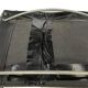 Set of 4 bauhaus cantilever chairs black leather and chrome design