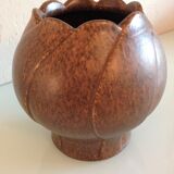 Tulip vase in brown ceramic by Steuler Keramik /vintage 60s-70s