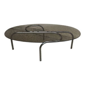 table basse ovale vintage