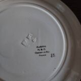 Flat plates set of four HBC Choisy le Roi Elianne decor