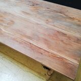 Table pliante en bois brasserie-guinguette , 6/8 couverts